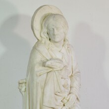 White marble statue of Saint John, France circa 1850