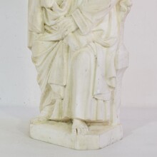 White marble statue of Saint John, France circa 1850