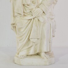 White marble statue of Saint John, France circa 1850