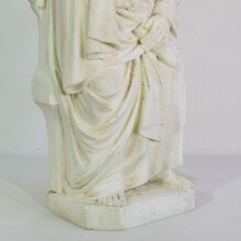 White marble statue of Saint John, France circa 1850