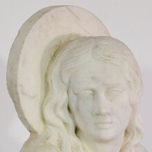 White marble statue of Saint John, France circa 1850