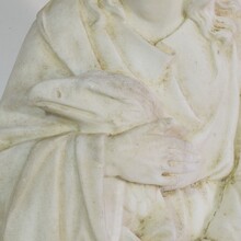 White marble statue of Saint John, France circa 1850