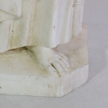 White marble statue of Saint John, France circa 1850