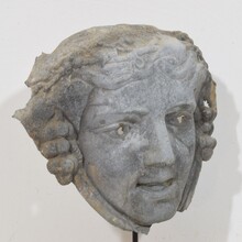 Zinc head ornament belle epoque style, France circa 1850-1900