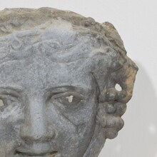 Zinc head ornament belle epoque style, France circa 1850-1900