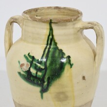 Yellow/green glazed earthenware jug/jar, Italy circa 1850-1900