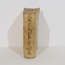 Amazing collection weathered vellum books, Spain/Italy 17/18th century