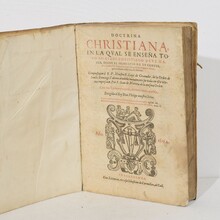 Amazing collection weathered vellum books, Spain/Italy 17/18th century