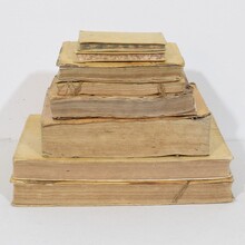 Amazing collection of weathered vellum books