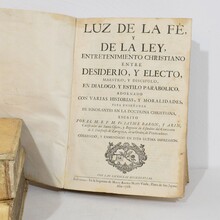 Amazing collection weathered vellum books, Spain/Italy 18th/19th century