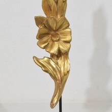 Antique carved wood baroque style ornaments, Italy circa 1850