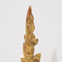 Antique carved wood baroque style ornaments, Italy circa 1850