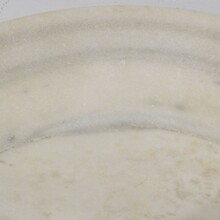 Hand carved white marble water basin, Italy circa 1750-1800