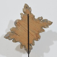Baroque carved wooden ornament, Portugal circa 1750