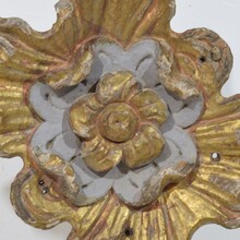Baroque carved wooden ornament, Portugal circa 1750