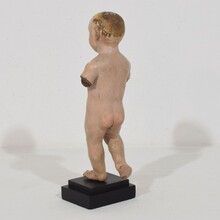 Baroque carved wooden baby jesus/nino/santo figure, Spain circa 1650-1750