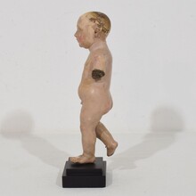 Baroque carved wooden baby jesus/nino/santo figure, Spain circa 1650-1750