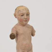 Baroque carved wooden baby jesus/nino/santo figure, Spain circa 1650-1750
