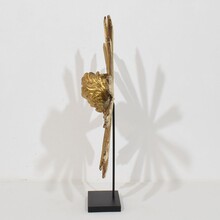 Baroque style giltwood sunburst with angelheads, Italy circa 1880-1900