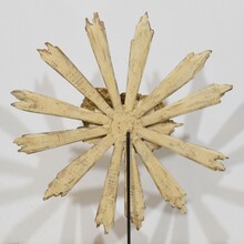 Baroque style giltwood sunburst with angelheads, Italy circa 1880-1900