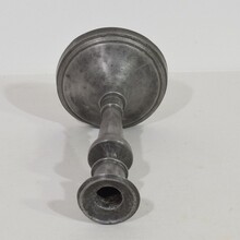 Collection of 5 pewter candleholders, France circa 1750-1850