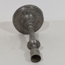 Collection of pewter candleholders, France circa 1750-1850