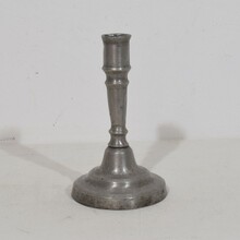 Collection of pewter candleholders, France circa 1750-1850