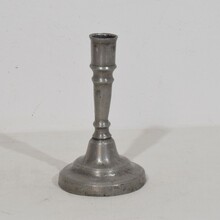 Collection of pewter candleholders, France circa 1750-1850