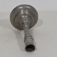 Collection of pewter candleholders, France circa 1750-1850