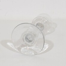 Collection of glass weaveroil lamps, France 1800-1900