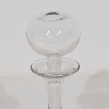 Collection of glass weaveroil lamps, France 1800-1900