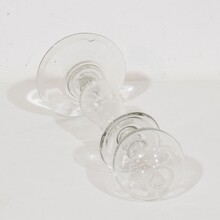 Collection of glass weaver oil lamps, France circa 1800-1900