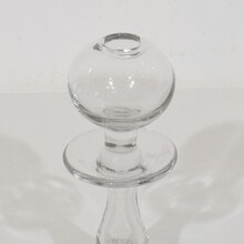 Collection of glass weaver oil lamps, France circa 1800-1900