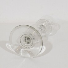 Collection of glass weaver oil lamps, France circa 1800-1900