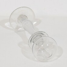 Collection of glass weaver oil lamps, France circa 1800-1900