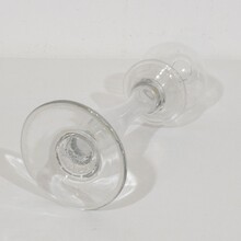 Collection of glass weaver oil lamps, France circa 1800-1900