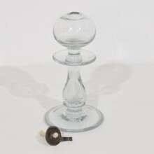 Collection of glass weaver oil lamps, France circa 1800-1900