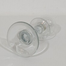 Collection of glass weaver oil lamps, France circa 1800-1900