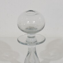 Collection of glass weaver oil lamps, France circa 1800-1900