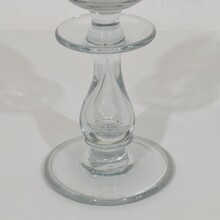 Collection of glass weaver oil lamps, France circa 1800-1900