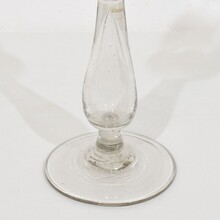 Collection of 3 glass weaver oil lamps, France circa 1800-1900