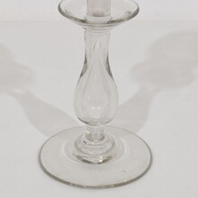 Collection of 3 glass weaver oil lamps, France circa 1800-1900