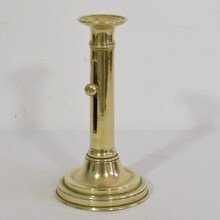 Collection of 3 bistro push up candleholders, France circa 1850-1900