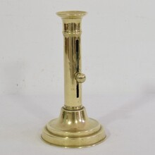 Collection of 3 bistro push up candleholders, France circa 1850-1900