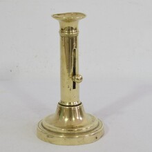 Collection of 3 bistro push up candleholders, France circa 1850-1900