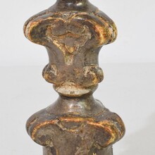 Couple baroque silvered candlesticks, Italy circa 1750-1800