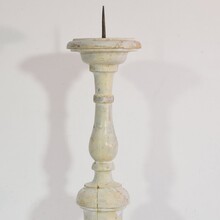 Couple of carved wooden candleholders in neoclassical style, Italy circa 1850