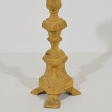 Couple neoclassical giltwood candleholders, Italy circa 1780-1800