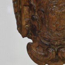 Baroque carved wooden coat of arms, The Netherlands circa 1650-1750