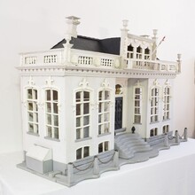 Architectural miniature mansion pigeon birdcage, Holland circa 1850-1900